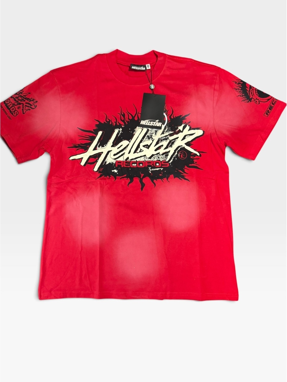 Hellstar Records red graphic T-shirt
